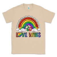 Mushroom love wins with daisy and heart Classic Tee - texasbilliewilder