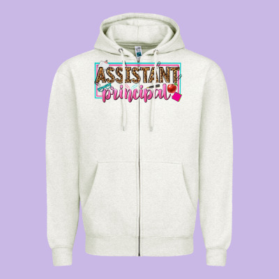 Assistant Principal Zipper Hoodie Designed By Texasbilliewilder