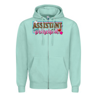 Seafoam assistant principal Zipper Hoodie - texasbilliewilder