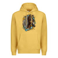 Antique Gold western tennessee horse Premium Hoodie - LillyAllenDesigns
