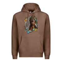 Chestnut western tennessee horse Premium Hoodie - LillyAllenDesigns