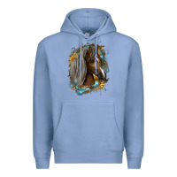 Colony Blue western tennessee horse Premium Hoodie - LillyAllenDesigns