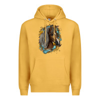 Mustard western tennessee horse Premium Hoodie - LillyAllenDesigns
