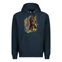Navy western tennessee horse Premium Hoodie - LillyAllenDesigns