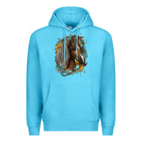 Ocean Blue western tennessee horse Premium Hoodie - LillyAllenDesigns