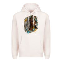 Pale Pink western tennessee horse Premium Hoodie - LillyAllenDesigns