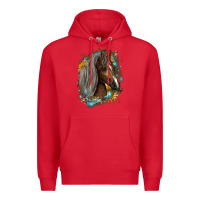 Red western tennessee horse Premium Hoodie - LillyAllenDesigns
