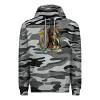 Slate Camo western tennessee horse Premium Hoodie - LillyAllenDesigns