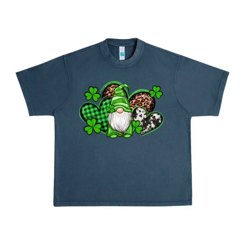 St Patricks Day Gnome With Western Hearts Urban Heavy Tee by Artiststas | Teevron