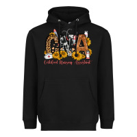 Black cna certified nursing assistant Heavyweight Hoodie - FaDigitalArtStudio