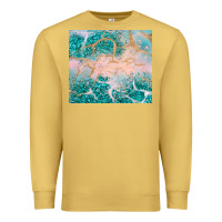 Antique Gold turquoise glitter Premium Sweatshirt - JahusDesignShop