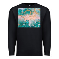 Black turquoise glitter Premium Sweatshirt - JahusDesignShop