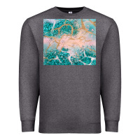 Turquoise Glitter Premium Sweatshirt | Teevron