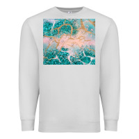 Dove Grey turquoise glitter Premium Sweatshirt - JahusDesignShop