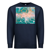 Navy turquoise glitter Premium Sweatshirt - JahusDesignShop