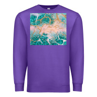 Purple turquoise glitter Premium Sweatshirt - JahusDesignShop