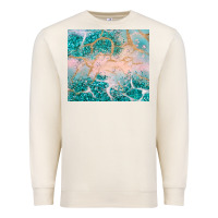 Sandshell turquoise glitter Premium Sweatshirt - JahusDesignShop