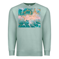 Seafoam turquoise glitter Premium Sweatshirt - JahusDesignShop