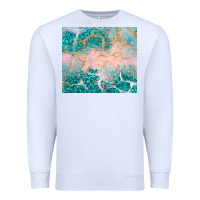 White turquoise glitter Premium Sweatshirt - JahusDesignShop