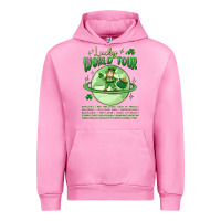 Fuchsia Pink lucky world tour st. patrick's day Urban Hoodie - MaliasSmallBusiness