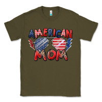 Army Green American mom Classic Tee - Zillion Design Studio