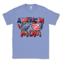 Colony Blue American mom Classic Tee - Zillion Design Studio