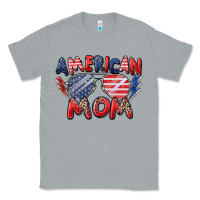Heather Grey American mom Classic Tee - Zillion Design Studio