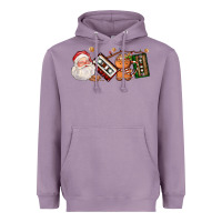 Lavender coffee cup santa cassette cookie Heavyweight Hoodie - FaDigitalArtStudio