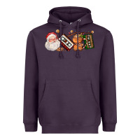 Plum coffee cup santa cassette cookie Heavyweight Hoodie - FaDigitalArtStudio