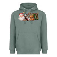 Sage coffee cup santa cassette cookie Heavyweight Hoodie - FaDigitalArtStudio