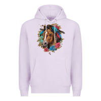 Quarter Horse Floral Premium Hoodie | Teevron