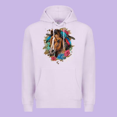 Quarter Horse Floral Premium Hoodie Designed By Lillyallendesigns
