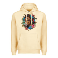 Pina Colada quarter horse floral Premium Hoodie - LillyAllenDesigns