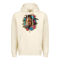Tofu quarter horse floral Premium Hoodie - LillyAllenDesigns