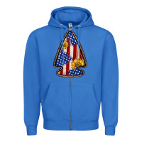 True Royal American flag sunflower arrowhead Zipper Hoodie - Zillion Design Studio