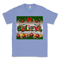 Colony Blue Christmas Believe Classic Tee - BundleAndBundleShop