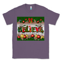 Lavender Christmas Believe Classic Tee - BundleAndBundleShop