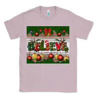 Lilac Christmas Believe Classic Tee - BundleAndBundleShop