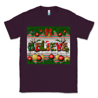 Plum Christmas Believe Classic Tee - BundleAndBundleShop