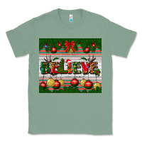 Sage Christmas Believe Classic Tee - BundleAndBundleShop