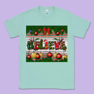 Christmas Believe Classic Tee Designed By Bundleandbundleshop