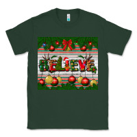Sports Green Christmas Believe Classic Tee - BundleAndBundleShop