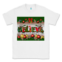 White Christmas Believe Classic Tee - BundleAndBundleShop