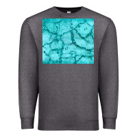 Charcoal Heather turquoise glitter Premium Sweatshirt - JahusDesignShop