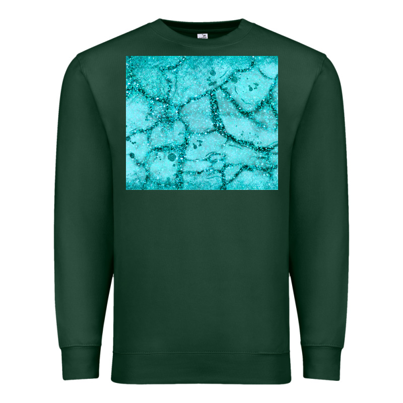 Turquoise Glitter Premium Sweatshirt by JahusDesignShop | Teevron