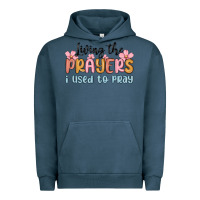 Pigment Midnight Navy living the prayers i used to pray Urban Hoodie - MaliasSmallBusiness
