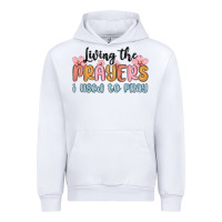 White living the prayers i used to pray Urban Hoodie - MaliasSmallBusiness
