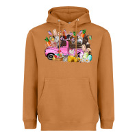 Meerkat easter day farm animals truck Heavyweight Hoodie - RacoonDesign