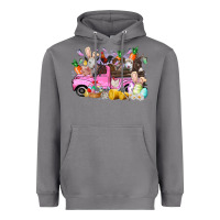 Storm easter day farm animals truck Heavyweight Hoodie - RacoonDesign