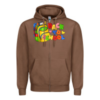 Chestnut back to school with school bag Zipper Hoodie - texasbilliewilder